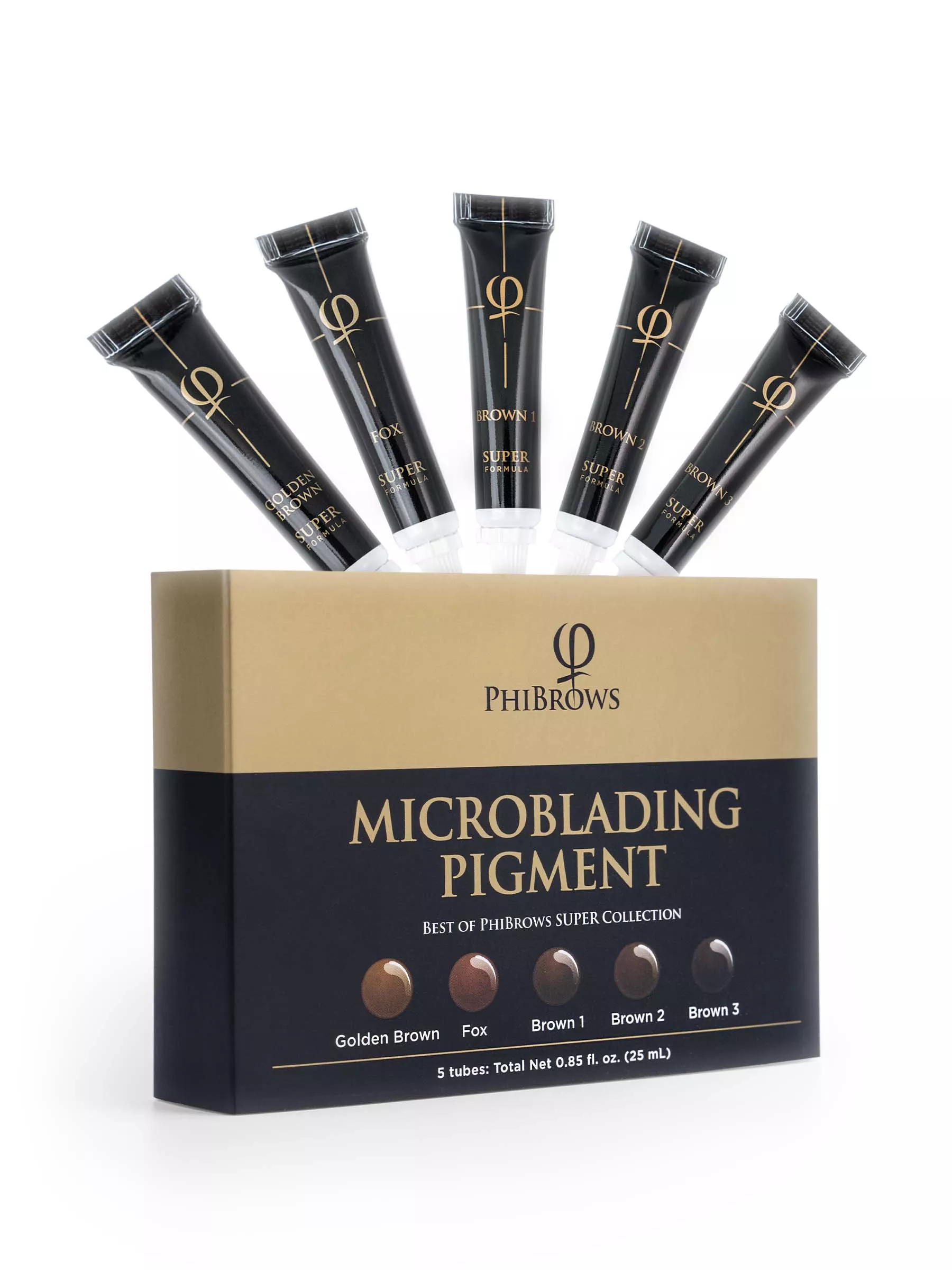 PhiBrows Microblading Pigment Collection SUPER